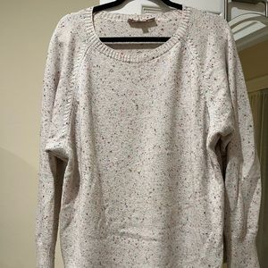LOFT confetti sweater